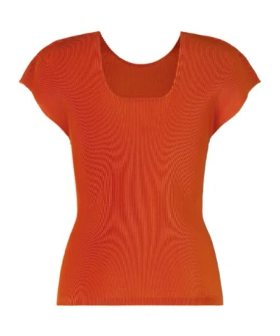 Issey Miyake Pleats Please  In Orange
