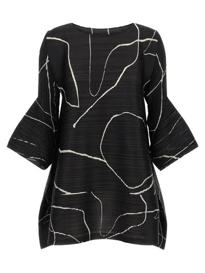 Issey Miyake Pleats Please  'pause' Dress In Black