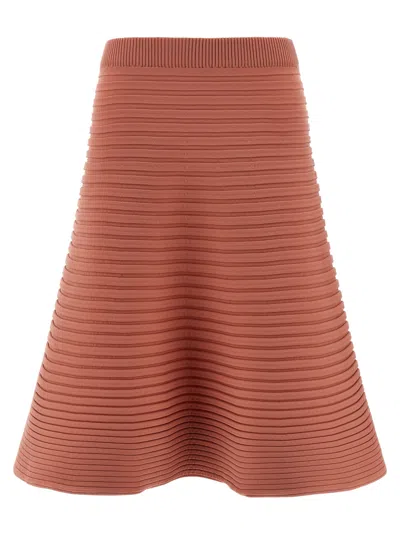 Issey Miyake Pleats Please  'bounce Knit' Skirt In Pink