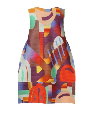 Issey Miyake Pleats Please  Playground Tunic In Multi