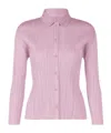 Issey Miyake Pleated Shirt In Pink