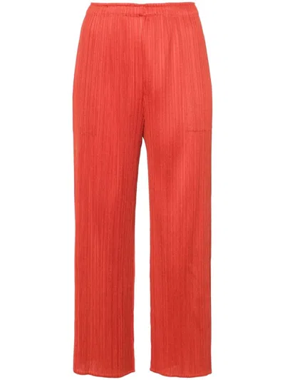 Issey Miyake Pleats Please  Pleated Cropped Trousers