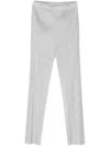 Issey Miyake Mc March Pleated Trousers In Light Grey