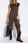 Issey Miyake Pleats Please  Pleated Jumpsuit In Brown