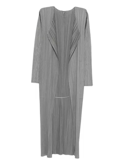 ISSEY MIYAKE PLEATS PLEASE ISSEY MIYAKE PLEATED LONG CARDIGAN