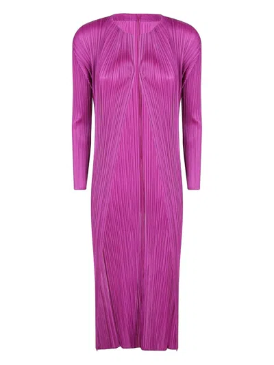 ISSEY MIYAKE PLEATS PLEASE ISSEY MIYAKE PLEATED LONG CARDIGAN