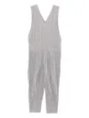 Issey Miyake Pleats Please  Pleated Long Jumpsuit In Gray