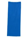 Issey Miyake Monthly Colors: August Pleated-pocket Midi Skirt In Blue
