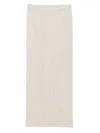 Issey Miyake Pleats Please  Pleated Long Skirt In White