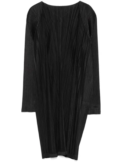 Issey Miyake Pleats Please  Pleated Midi Cardigan