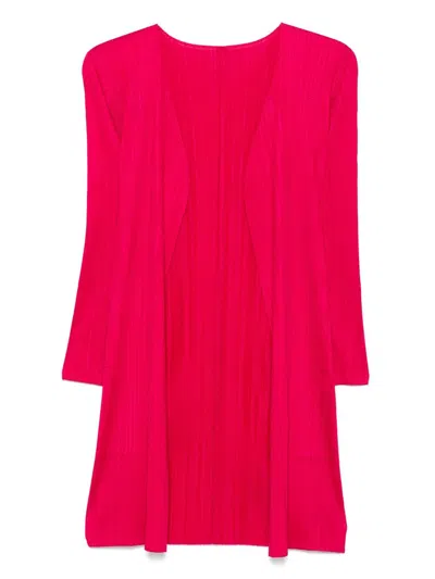 ISSEY MIYAKE PLEATS PLEASE ISSEY MIYAKE PLEATED MIDI CARDIGAN