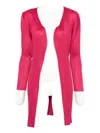 Issey Miyake Pleated Cardigan In Pink