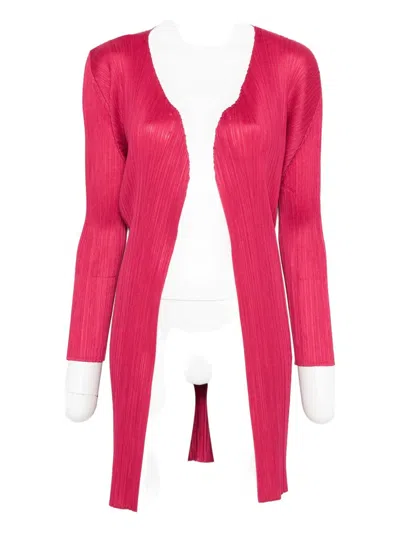 ISSEY MIYAKE PLEATS PLEASE ISSEY MIYAKE PLEATED MIDI CARDIGAN