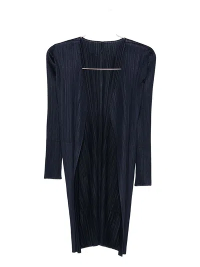 Issey Miyake Pleats Please  Pleated Midi Cardigan