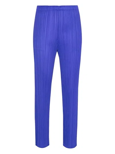 Issey Miyake Pleats Please By  "monthly Colors: August" Pants In Blue