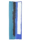 Issey Miyake Pleats Please  Women Pleated Printed Long Skirt In Blue