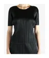 Issey Miyake Crew Neck Shirt In Black