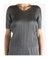 Issey Miyake Crew Neck Shirt In Gray