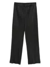 Issey Miyake February Straight-leg Trousers In Black