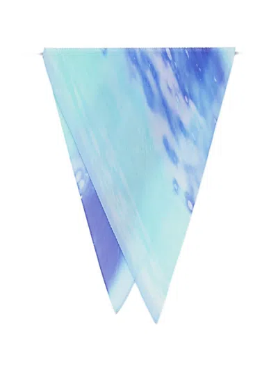Issey Miyake Pleats Please  Pleated Stole In Blue