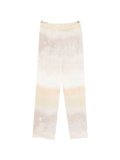 Issey Miyake Pleats Please  Pleated Trousers In Neutral