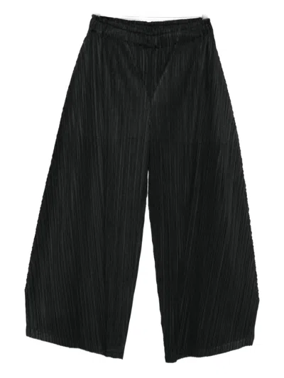 ISSEY MIYAKE PLEATS PLEASE ISSEY MIYAKE PLEATED WIDE-LEG TROUSERS
