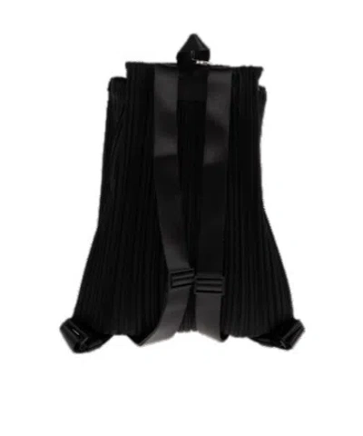 Issey Miyake Pleats Please  Pleats Knapsack Backpack In Black