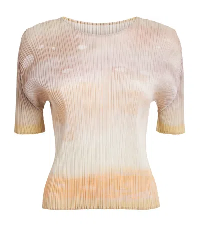 Issey Miyake Pleats Please  Sea Bubble Top In Multi