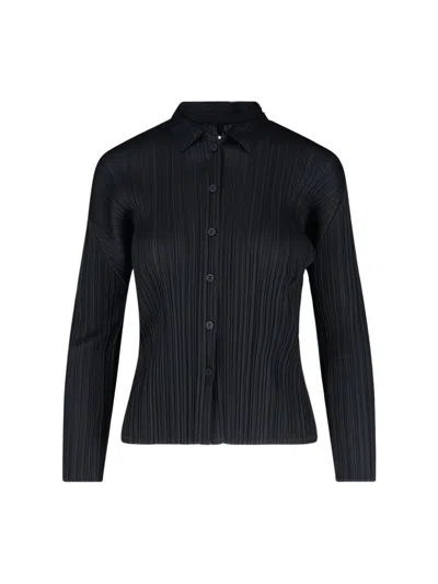 Issey Miyake Pleats Please  Shirts In Black