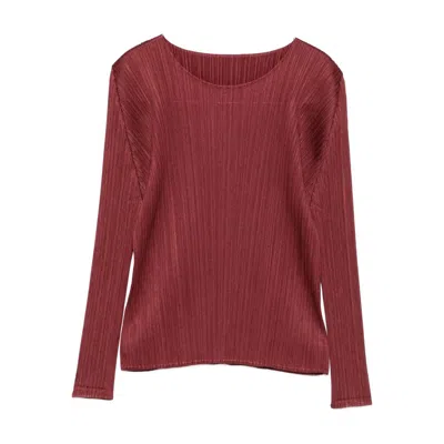 Issey Miyake Pleats Please  Shirts In Red