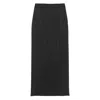 Issey Miyake Pleated Straight Skirt In Black