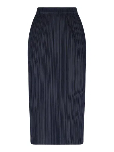 Issey Miyake Pleats Please  Skirts In Blue
