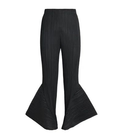 Issey Miyake Pleats Please  Skyline Wide-leg Trousers In Black