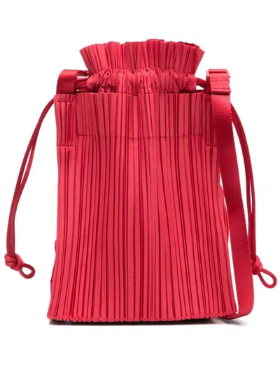 Issey Miyake Pleats Please  Square Pleats Bag Bags In Red