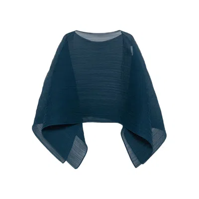 Issey Miyake Pleats Please  Stoles In Blue