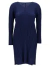 Issey Miyake Blue Monthly Colors February Tunic In Multicolor