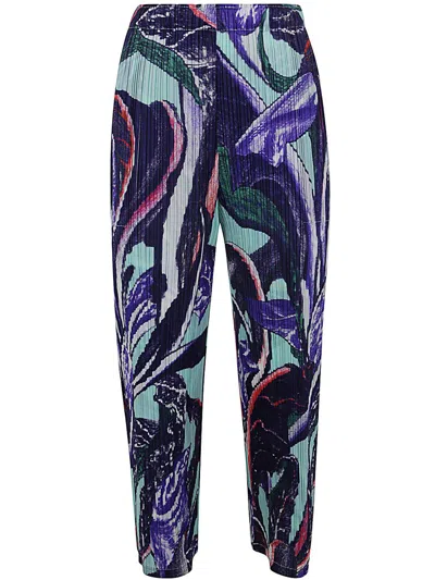 Issey Miyake Tardivo Pants In Pink & Purple