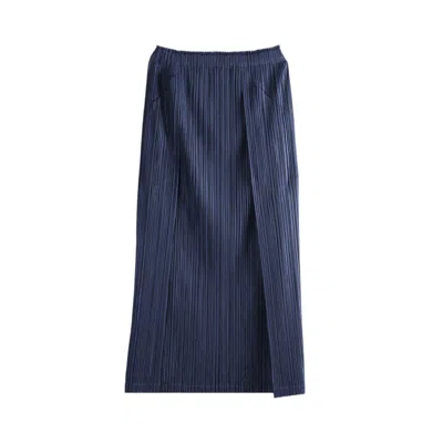Pre-owned Issey Miyake Pleats Please  Thicker Bottoms 1 Skirt 'dark Navy' | Blue | Women's Size 3