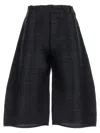 Issey Miyake Womens Black Thicker Crop-leg Knitted Trousers In Black