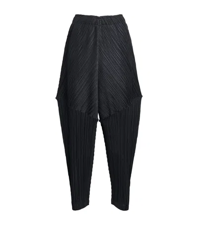 Issey Miyake Pleats Please  Thicker Bottoms 2 Trousers In Black