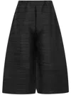 Issey Miyake Womens Black Thicker Crop-leg Knitted Trousers In Black