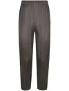 Issey Miyake Straight-leg Trousers In Grey