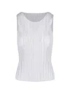 Issey Miyake Pleats Please  Crewneck Sleeveless Top