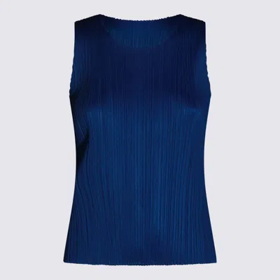 Issey Miyake Pleats Please  Top Blue
