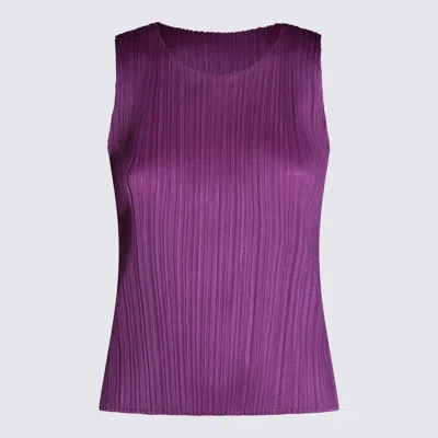 ISSEY MIYAKE PLEATS PLEASE ISSEY MIYAKE TOP LIGHT PURPLE