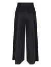 Issey Miyake Womens Black Thicker Bottoms Wide-leg Knitted Trousers In Black