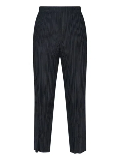 Issey Miyake Pleats Please  Trousers In Black