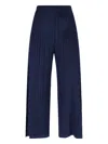 Issey Miyake February Pleated Pants In Blue