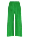 Issey Miyake Pleated Trousers In Green