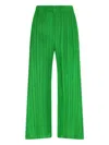 Issey Miyake Pleated Trousers In Green